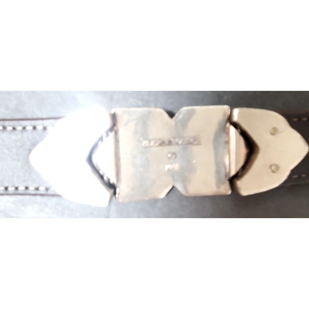 Vintage '98 PGA Tour Belt 538471 Brown Lizard Print Silver Concho MED 28/30 USA - Picture 11 of 16